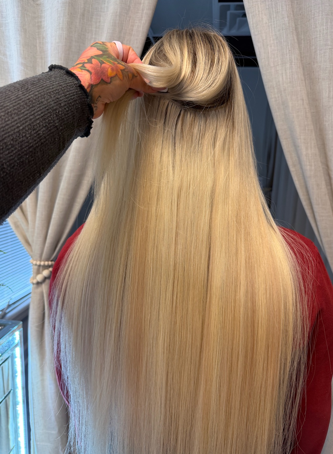 Long luxury hair extensions by Opulence Beauty, Cornelius NC